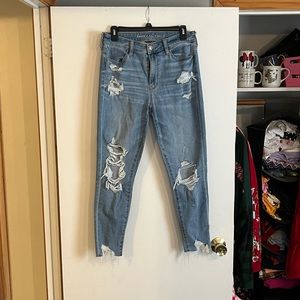 American Eagle High Rise Crop Jeggings
